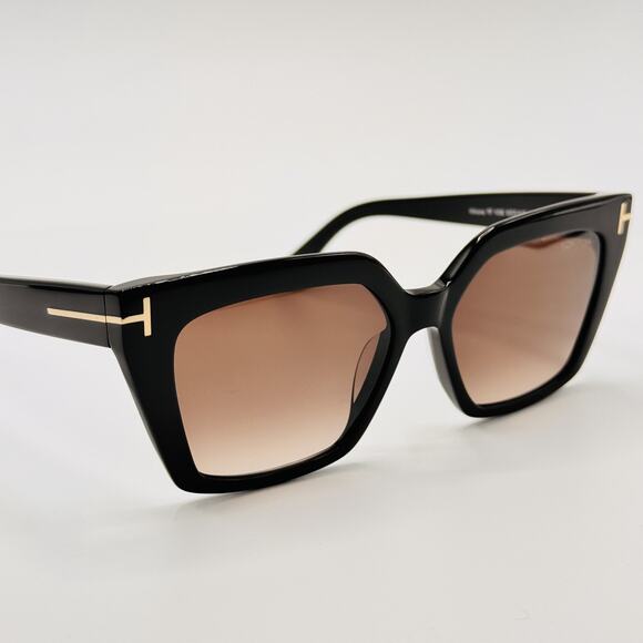 Tom Ford Sunglasses WINONA TF1030 01Z Black Cat Eye Brown Gradient Lens 53mm main image 9